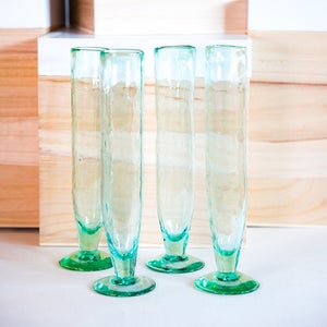 $31.00 Tall Recycled Champagne Flute