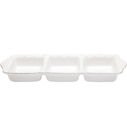 Skyros Designs  Isabella - Pure White Three Part Divided Tray $57.00