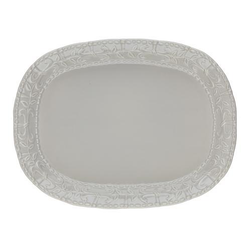 Skyros Designs  Historia - Greystone Large Oval Platter $110.00