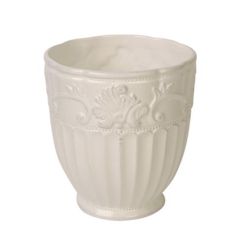 Skyros Designs  Ana Bath - White Waste Basket $66.00