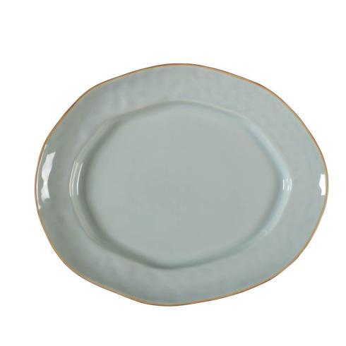 Skyros Designs  Cantaria - Sheer Blue Large Oval Platter $84.00