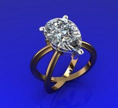 $0.00 4.75ct Pear Fancy Solitaire