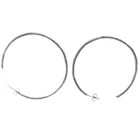 $200.00 Etched Hoop Earrings