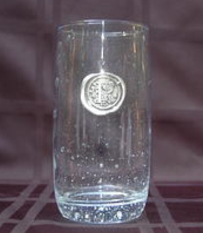 $19.00 Iced Tea Glass with Initial