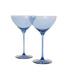 Estelle Colored Glass   Cobalt Martini Glasses Set of 2 $95.00