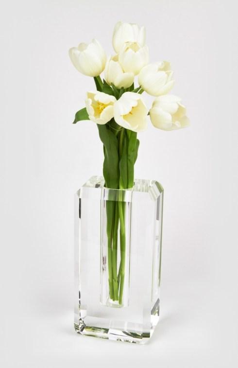 Tizo Designs   Crystal Glass Vase Hexagonal Edge Large $245.00