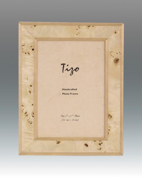 Tizo Designs   Burl Wood Frame W/ Polished Back 5" x 7" $99.00