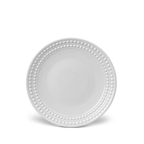 L\'Objet   Perlee White Dessert Plate $44.00