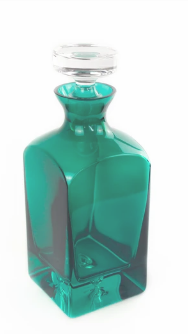 Estelle Colored Glass   Heritage Decanter Emerald Green $160.00