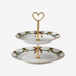Star Fluted Christmas Tiered server - $250.00