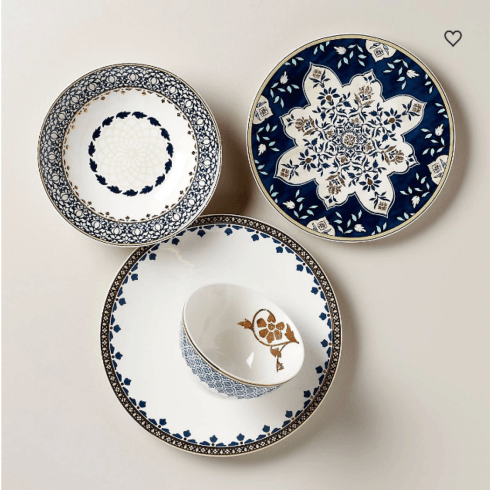 Lenox   Global Tapestry 4 Piece Place Setting Sapphire $69.95