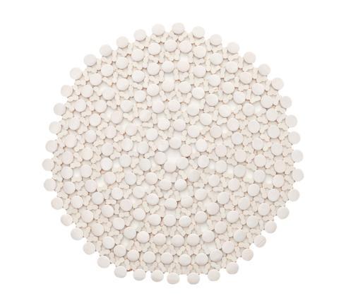 $23.00 Bamboo White Round Placemat