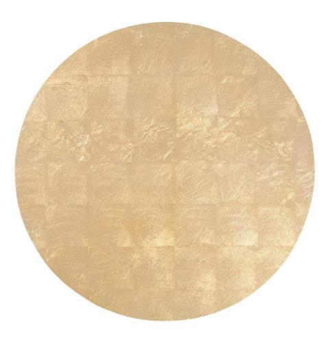 $60.00 Gold Lacquer Placemat Round