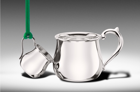 $108.00 Sterling Silver Bulged Cup Ornament