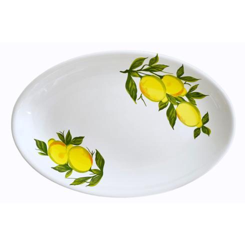 $105.00 Lemon Oval Serving Platter 15.5"l, 10.5"w, 2.5"h