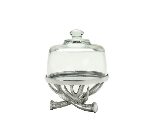 Arthur Court  Antler Plate w/Glass Dome $79.00