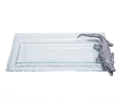 $65.00 Glass Oblong Tray