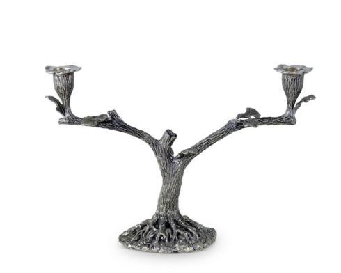 Vagabond House ~ Majestic Forest ~ Oak Leaf Tree 2 Arm Candlestick, Price $275.00 in Savannah, from The Cottage Shop