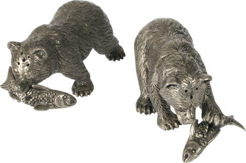 $133.00 Salt And Pepper - Bear With Fish