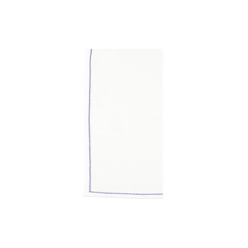VIETRI Cotone Linens Ivory Napkins with Cobalt Stitching - Set of 4 $40.00