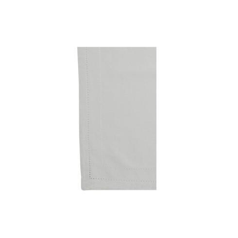 VIETRI Cotone Linens Light Gray Napkins with Double Stitching - Set of 4 $40.00