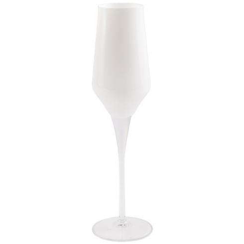 VIETRI  Contessa White Champagne Glass $25.00