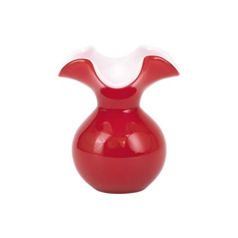 $74.00 Hibiscus Glass Red Bud Vase