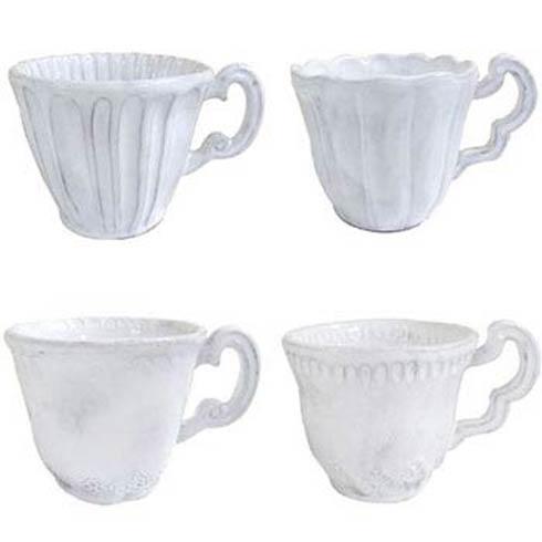 VIETRI Incanto White Assorted Mugs - Set of 4 $196.00