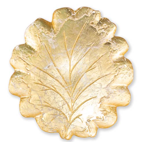 VIETRI  Moon Glass Leaf Platter $74.00