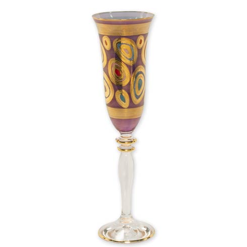 $75.00 Purple Champagne Glass