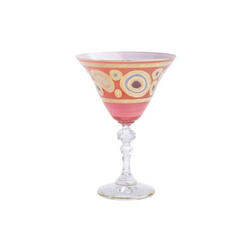 $86.00 Orange Martini Glass