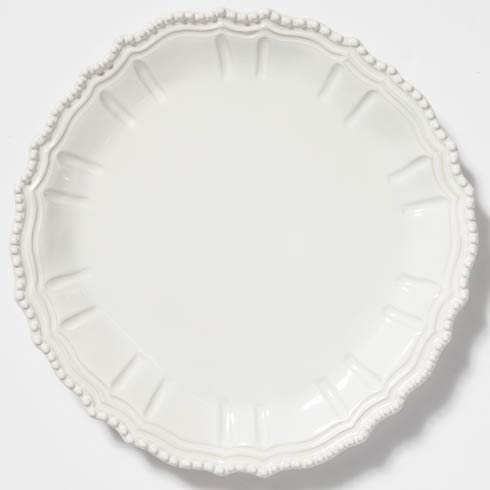 VIETRI Incanto Stone White Baroque Round Platter $174.00