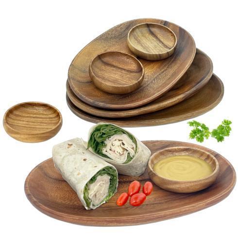 $79.99 8 Piece Oval Serving Tray with Multipurpose Bowls