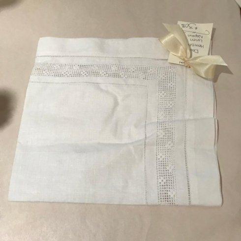 William-Wayne & Co. Exclusives   White Double Hem Stitch Linen Napkin $30.00