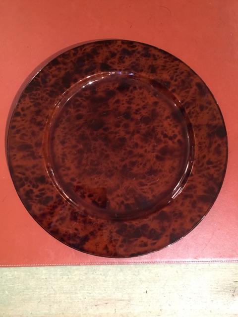 William-Wayne & Co. Exclusives   Tortoise Charger Plate $65.00
