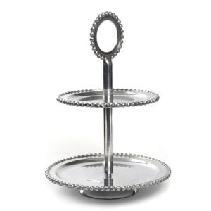 $87.95 Beaded Two-Tier Stand