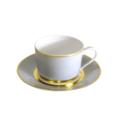Royal Limoges Recamier - MAK grey/gold Tea saucer
