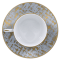 Royal Limoges Recamier - TWEED GREY&GOLD Tea saucer