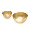 Beatriz Ball New Orleans Glass NEW ORLEANS GLASS rnd bowl set gold foil