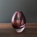 Beatriz Ball Glass Smooth Teardrop Bud Vase (Amethyst)