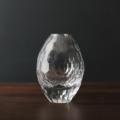 Beatriz Ball Glass GLASS faceted teardrop bud vase clear