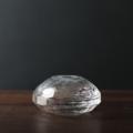 Beatriz Ball Glass Faceted Short Bud Vase (Clear)