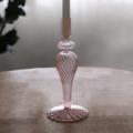 Beatriz Ball Glass Cambridge Ava 10 Candlestick Holder Set of 2 (Light Pink)