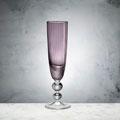 Beatriz Ball Glass Venice Champagne Flute Purple