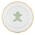 Herend Collections Christmas Dessert Plate - Ginger Breadman