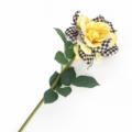 MacKenzie-Childs Courtly Check Decor Yellow Rose