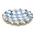 MacKenzie-Childs Royal Check Tabletop Fluted Dessert Plate
