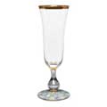 MacKenzie-Childs Sterling Check Sterling Check Champagne Flute