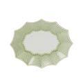 Mottahedeh Lace Apple Green Lace Fluted Tray, Med.