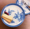 Mottahedeh Blue & White Dagger Mountain Coupe Plate